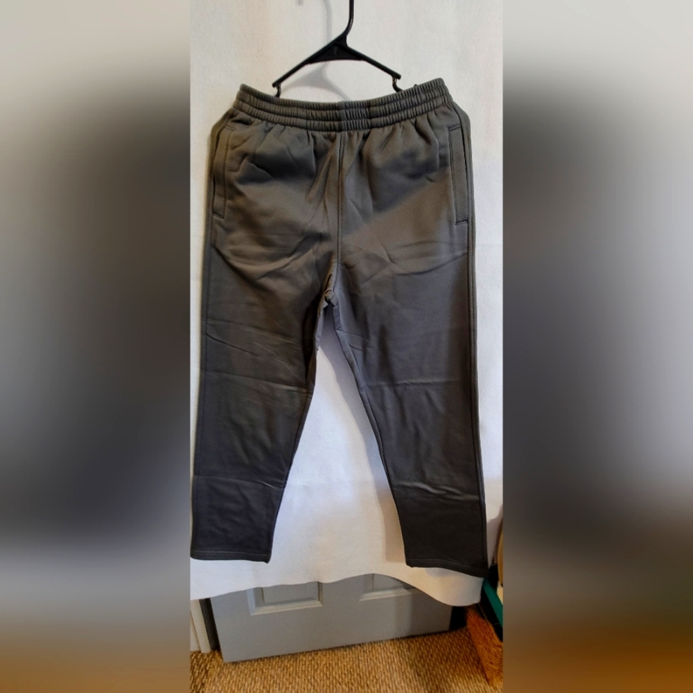 Youth Fleece Pants Grey Sport-Tek Large Youth Size